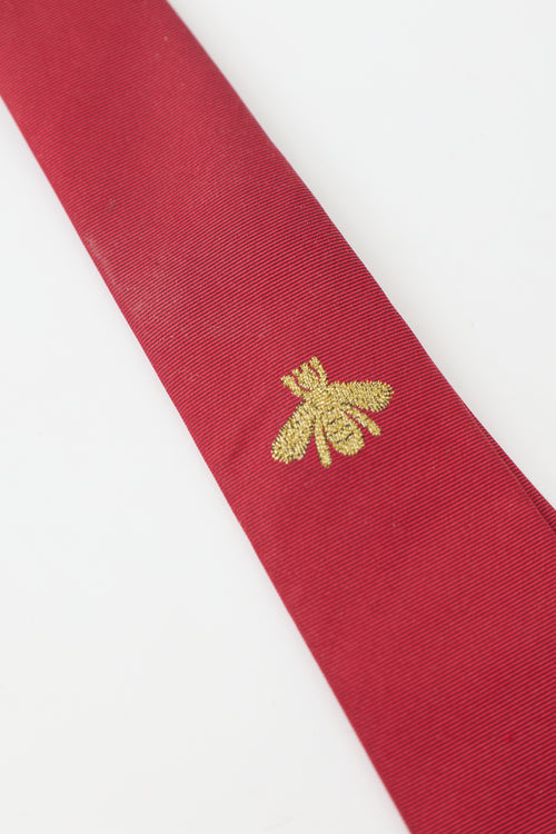 Gucci Silk Bee Tie