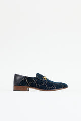 Gucci Velvet GG Buckle Loafer
