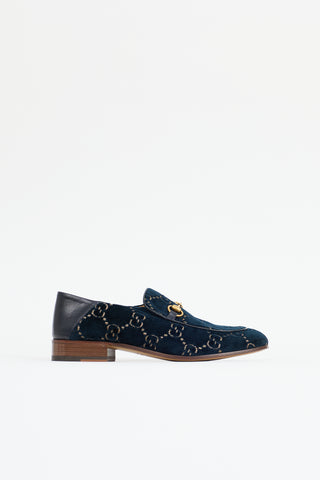 Gucci Velvet GG Buckle Loafer