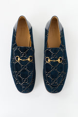 Gucci Velvet GG Buckle Loafer