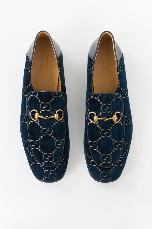 Gucci Velvet GG Buckle Loafer