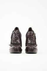 Gucci Leather & Hair Heeled Boot