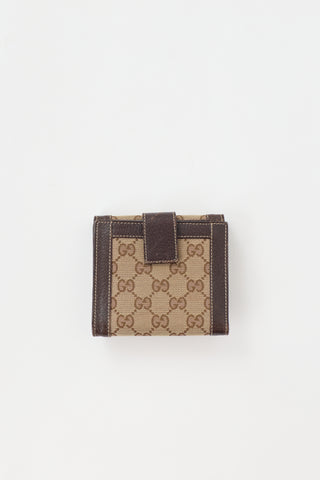 Gucci Monogram Canvas Bifold Wallet