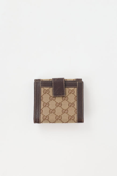 Gucci Monogram Canvas Bifold Wallet