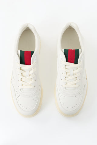 Gucci Leather Re-Web Sneaker