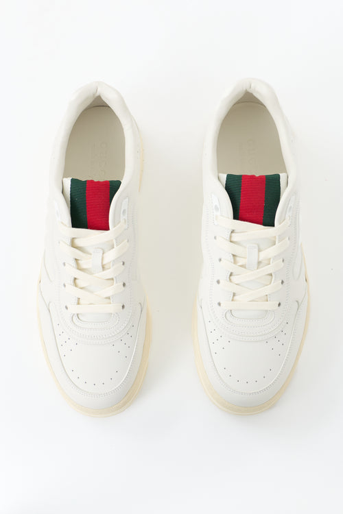 Gucci Leather Re-Web Sneaker