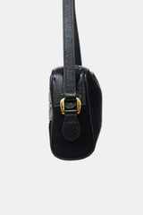 Gucci Suede & Patent GG Web Bag