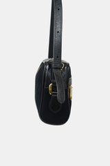 Gucci Suede & Patent GG Web Bag