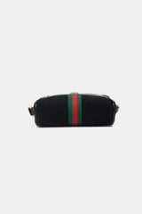 Gucci Suede & Patent GG Web Bag