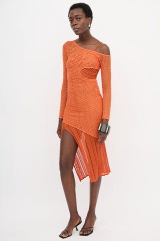 Cult Gaia Knit Velda Layered Dress