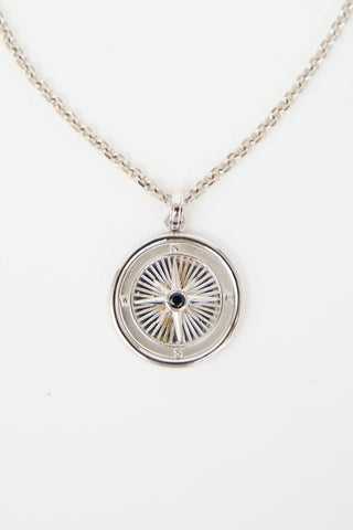 Gabriel & Co. Sterling Silver Compass Necklace