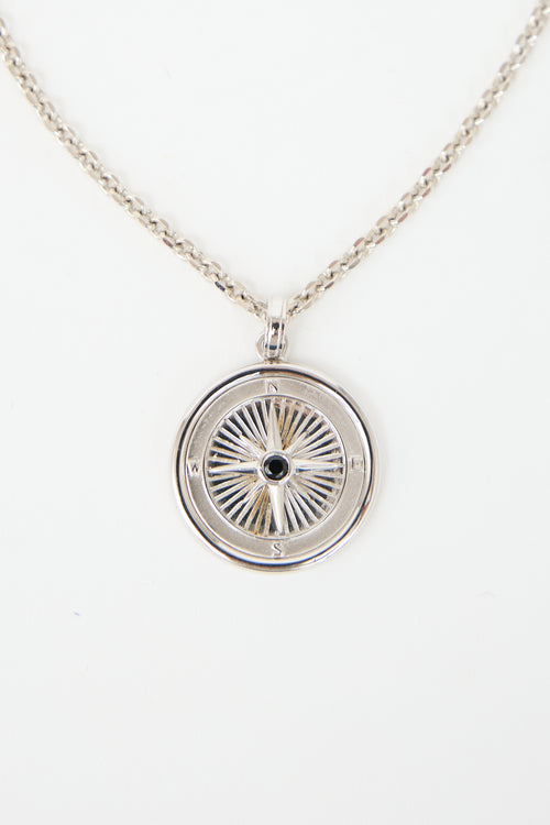 Gabriel & Co. Sterling Silver Compass Necklace