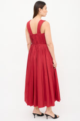 Gabriela Hearst Pleated Midi Dress
