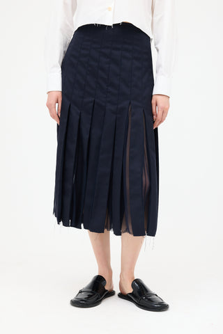 Gabriela Hearst Wool & Silk Pleated Skirt