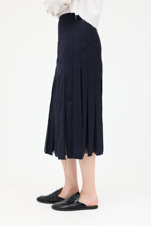 Gabriela Hearst Wool & Silk Pleated Skirt