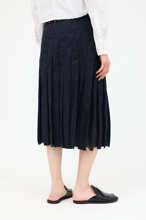 Gabriela Hearst Wool & Silk Pleated Skirt
