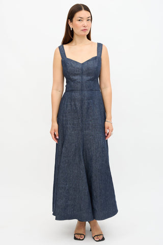 Gabriela Hearst Linen Chambray Gail Dress