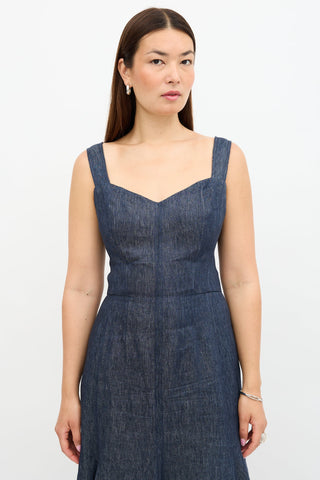 Gabriela Hearst Linen Chambray Gail Dress