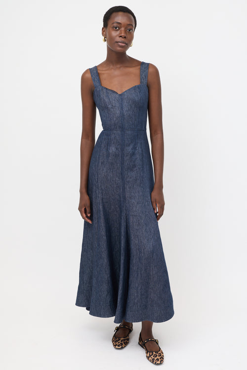 Gabriela Hearst Linen Chambray Virginia Dress