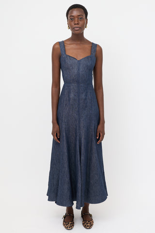 Gabriela Hearst Linen Chambray Virginia Dress