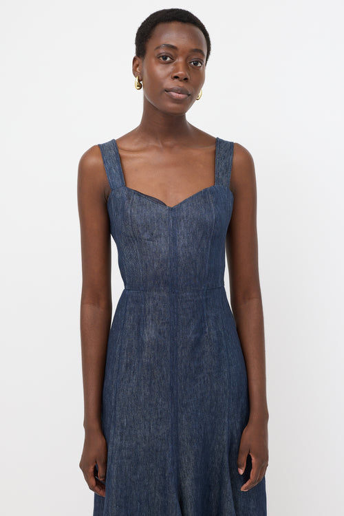 Gabriela Hearst Linen Chambray Virginia Dress