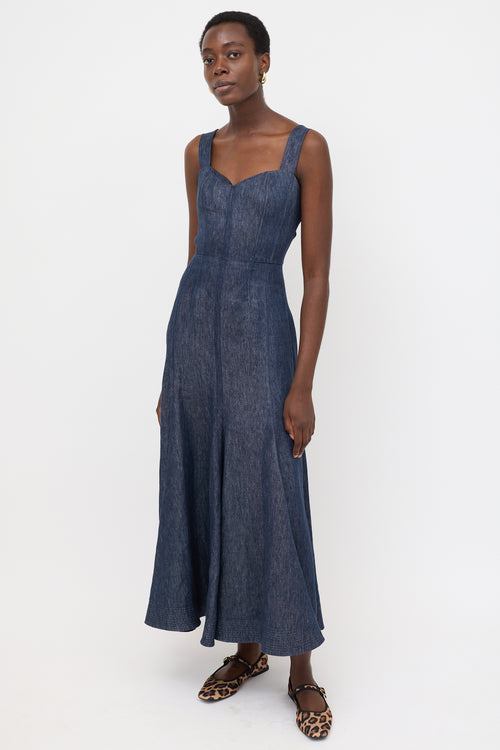 Gabriela Hearst Linen Chambray Virginia Dress