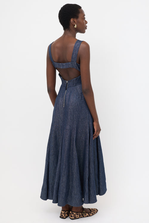 Gabriela Hearst Linen Chambray Virginia Dress