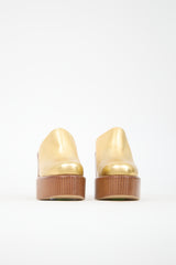 Gabriela Hearst Metallic Leather Platform Clog