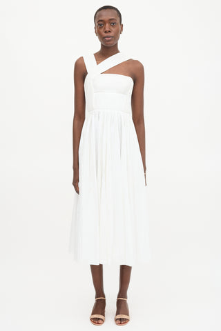 Gabriela Hearst Pleated Midi Dress
