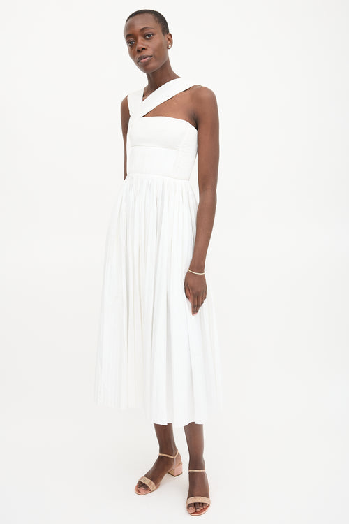 Gabriela Hearst Pleated Midi Dress