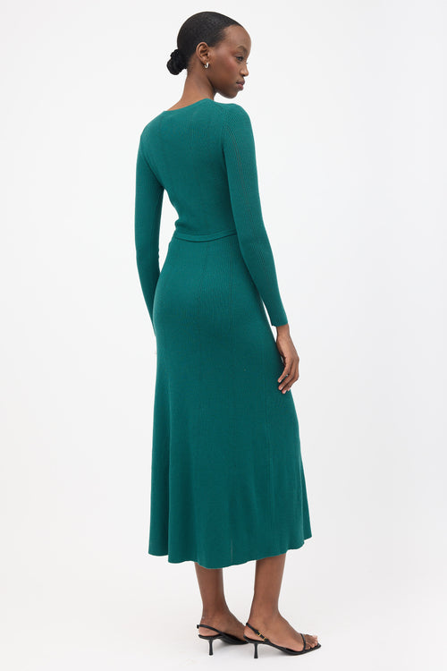 Gabriela Hearst Wool Imagene Midi Dress