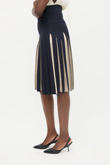 Gabriela Hearst Wool & Silk Pleated Midi Skirt