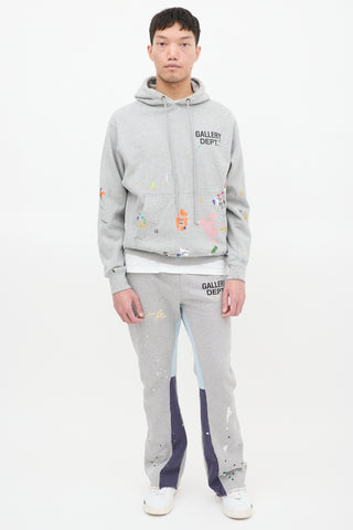 Gallery Dept. Grey Painted Logo Hoodie