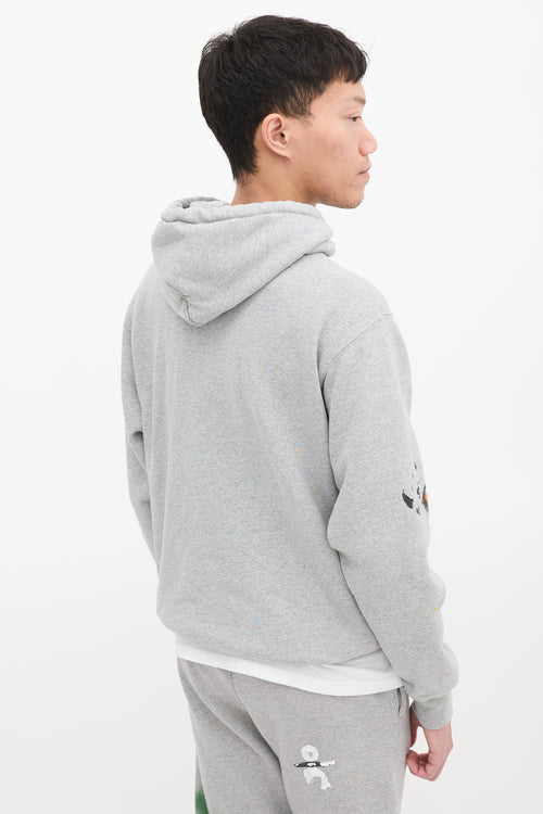 Gallery Dept. Grey Painted Logo Hoodie