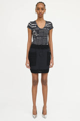 John Galliano Knit Mini Skirt