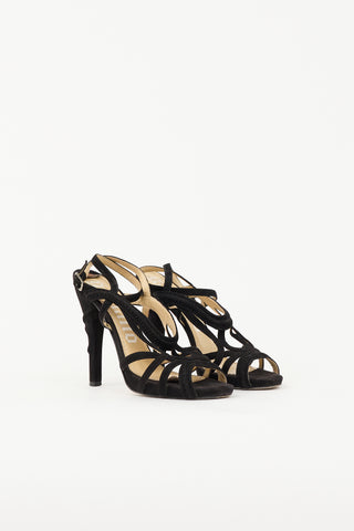 Galliano Suede Strappy Sandal