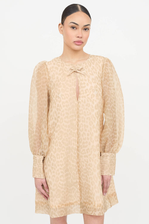 Ganni Patterned Layered Dress