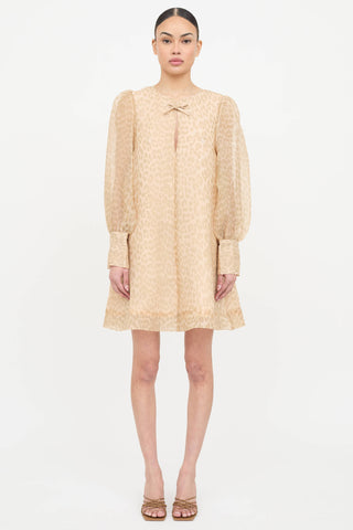 Ganni Patterned Layered Dress