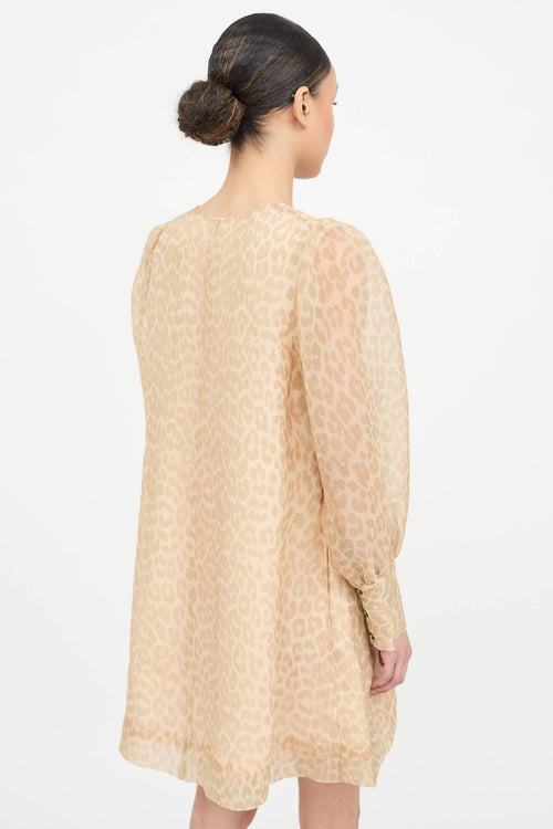 Ganni Patterned Layered Dress