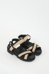 Ganni Black & Beige Hiking Sandal