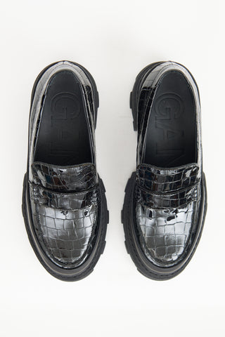 Black Patent Platform Loafer