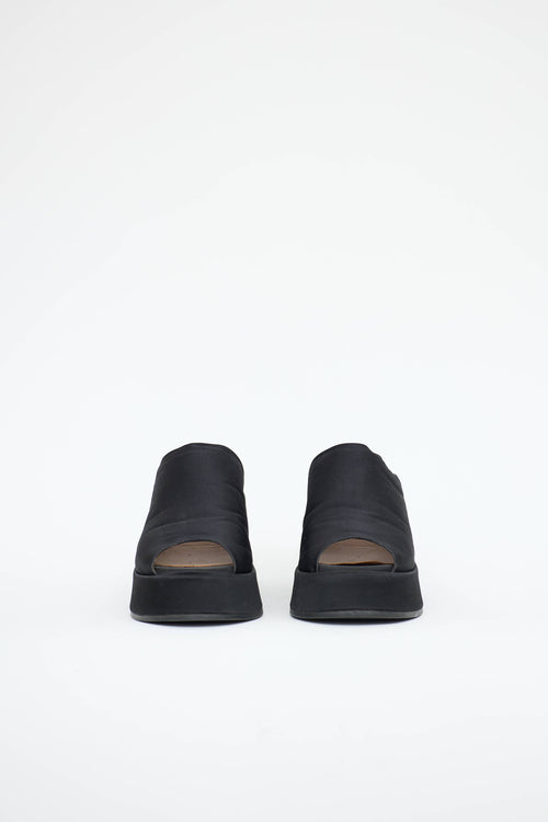 Ganni Peeptoe Platform Mule