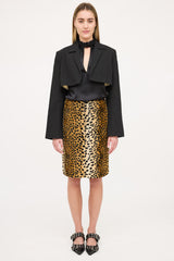Ganni Cropped Open Blazer
