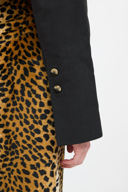 Ganni Cropped Open Blazer