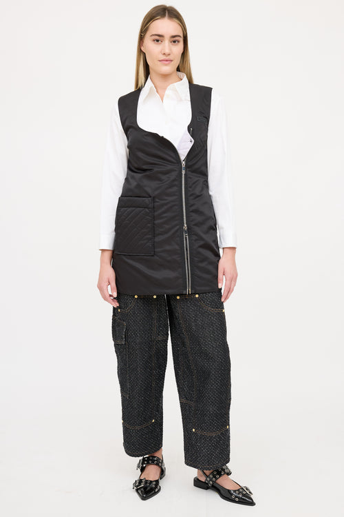 Ganni Nylon Quilted Vest