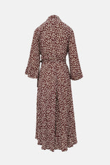 Ganni Patterned Wrap Dress