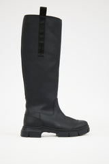 Ganni Rubber & Shearling Lined Country Boot