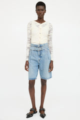 Ganni Mohair Knit Cardigan Top