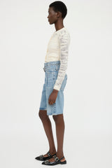 Ganni Mohair Knit Cardigan Top