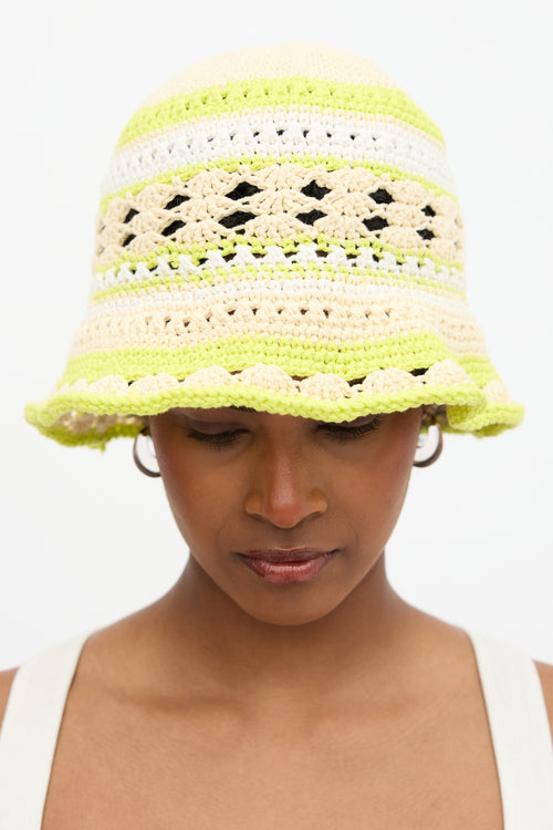 Ganni Crochet Bucket Hat
